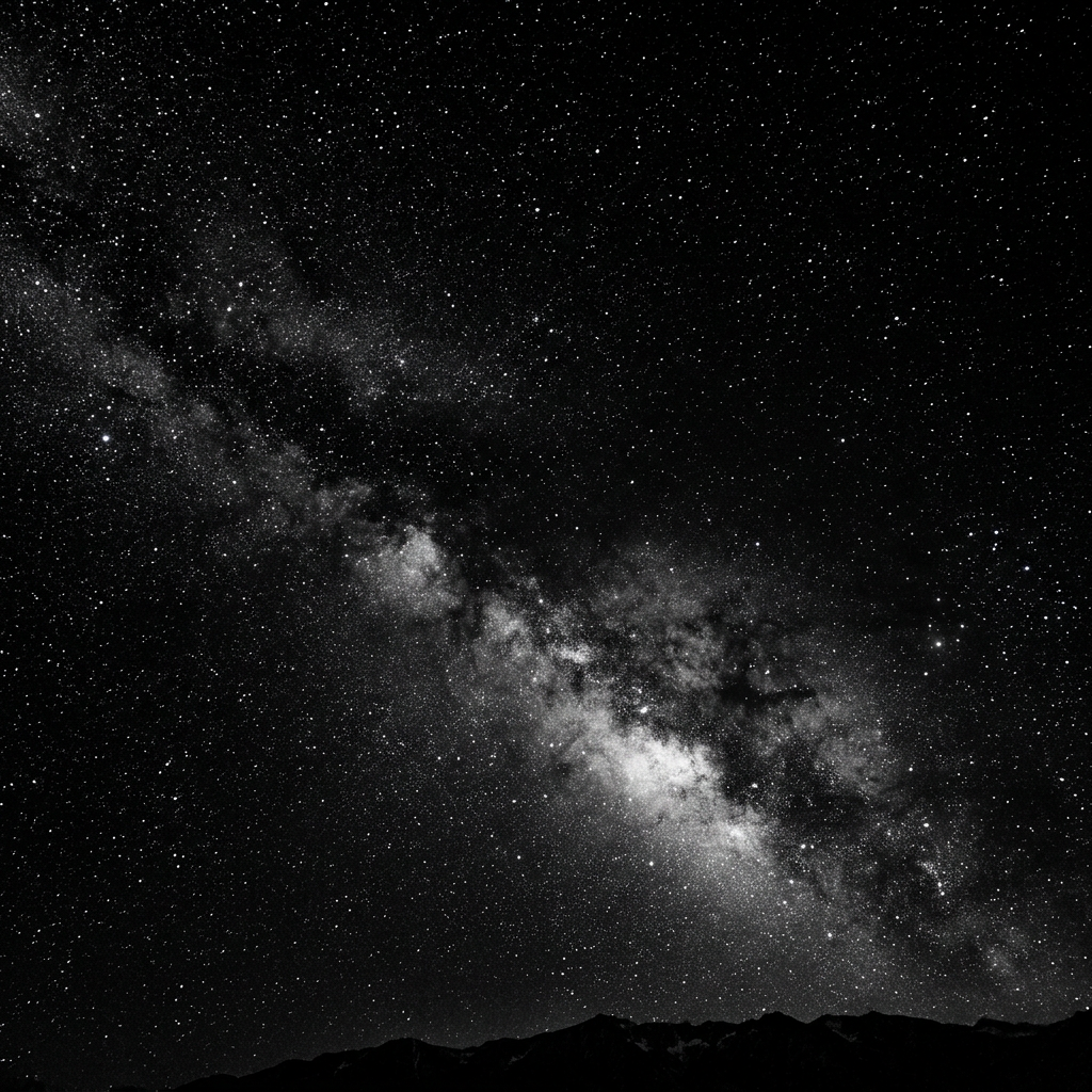 Black and white stars